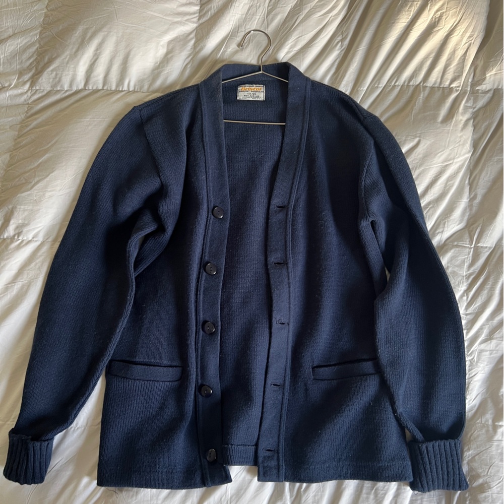 Men's Navy Blue Cardigan